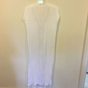 Dresses - White embroidered coverup maxi Dresses - White embroidered coverup maxi